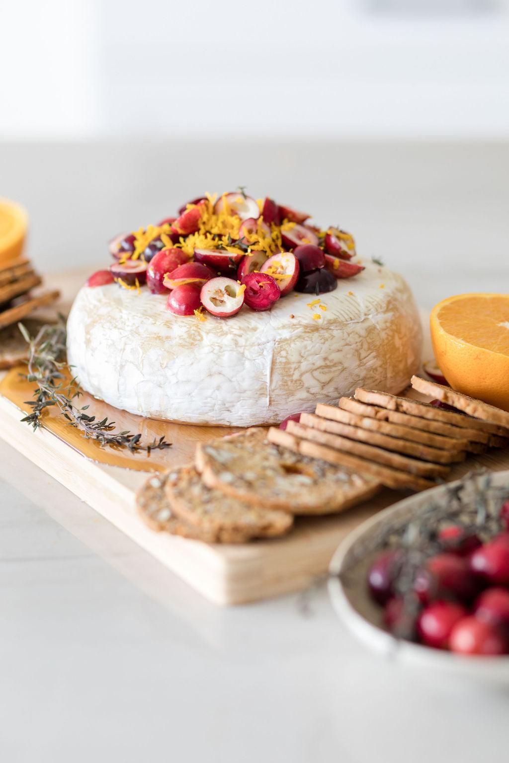 Citrus Cranberry Baked Brie Recipe - Easy to Make Appetizer
