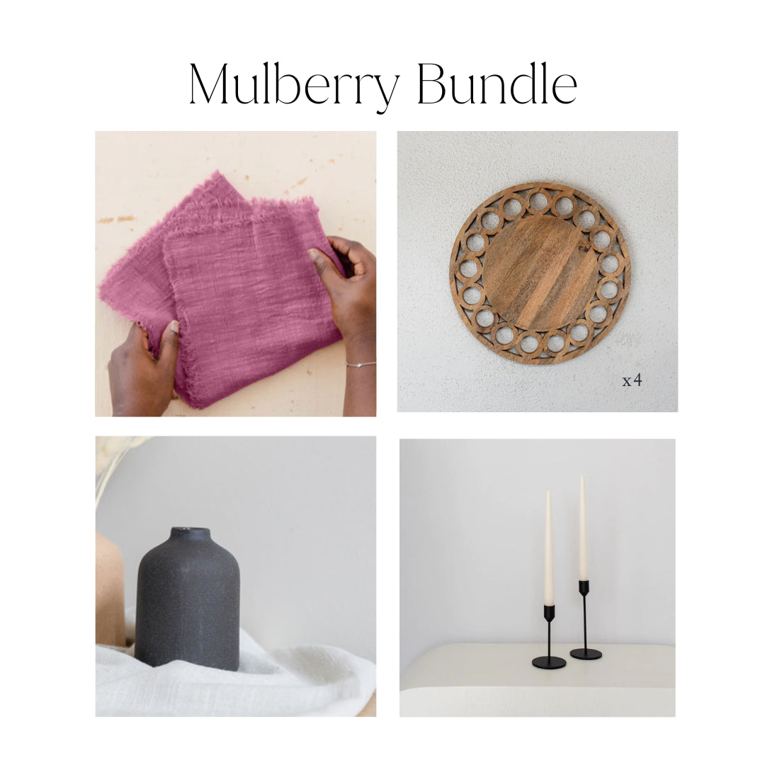Mulberry Table Decor Bundle - Bluum Maison
