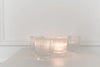 Prism Ribbed Glass Tealight Holders