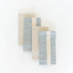 four folded napkins from costal set