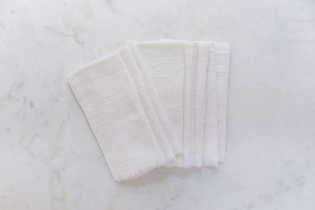 Boma Kitchen Towel - White + Rust — Lotus Bleu Design
