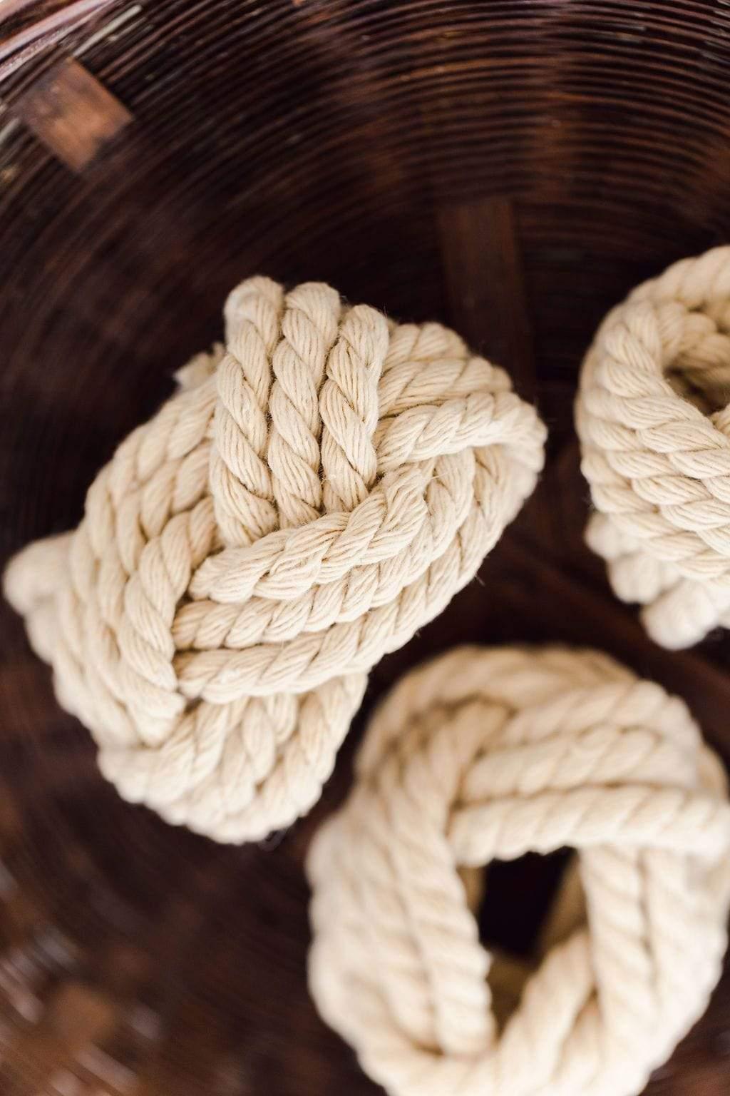 Rope Napkin Rings For home table settings and home decor
